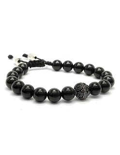 Foto 3 | Foto 3 | Pulsera Caos, Colección Baalam, Piedra Semipreciosa Onix , Charm Black De Acero