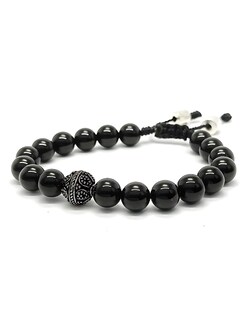 Foto 4 | Foto 4 | Pulsera Caos, Colección Baalam, Piedra Semipreciosa Onix , Charm Black De Acero