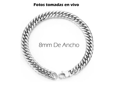 Foto 3 | Foto 3 | Elegante Pulsera Xtellar Para Hombre En Acero Inoxidable De 6mm - 8mm