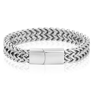 Foto 1 | Foto 1 | Pulsera Invicta Silver De Acero Inoxidable Doble Franco 14mm - Venta Internacional.