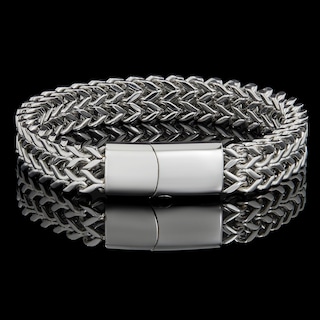 Foto 3 | Foto 3 | Pulsera Invicta Silver De Acero Inoxidable Doble Franco 14mm - Venta Internacional.