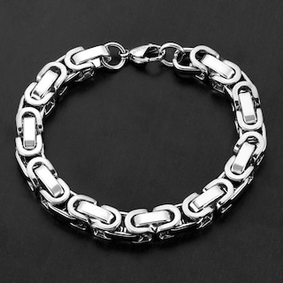 Foto 5 | Foto 5 | Pulsera Invicta Silver De Acero Inoxidable Bizantina De 8 Mm Para Hombre - Venta Internacional.