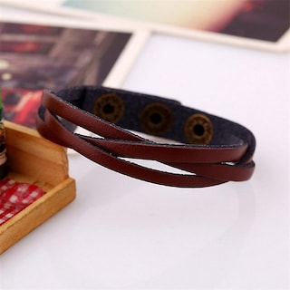Foto 3 | Foto 3 | Brazalete Huoguo Brazalete Trenzado De Piel Unisex - Venta Internacional.