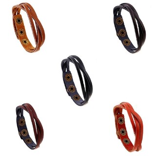 Foto 4 | Foto 4 | Brazalete Huoguo Brazalete Trenzado De Piel Unisex - Venta Internacional.