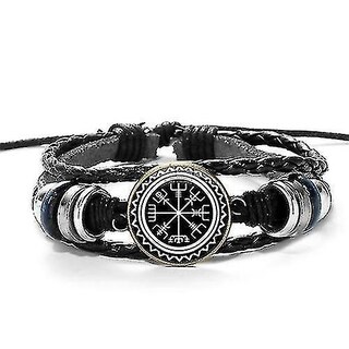 Foto 1 | Foto 1 | Pulseras Huoguo Pulseras Casuales De Cuero Trenzado Para Hombre - Venta Internacional.