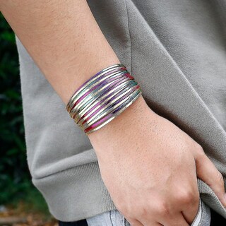 Foto 4 | Foto 4 | Pulseras Huoguo De Cuero Multicapa De Color Dorado Para Hombre - Venta Internacional.