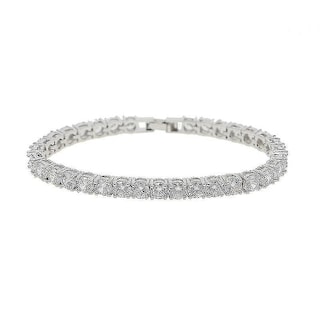 Foto 3 | Foto 3 | Pulsera Huoguo Hip Hop Iced Out Con Diamantes De Imitación De Una Hilera Dorada - Venta Internacional.