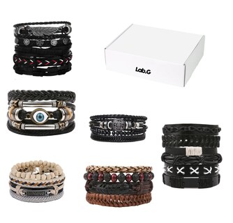 Foto 1 | Foto 1 | ''pulsera Ajustable Vintage Cuero Brazalete Multicapa kit 26pc ''