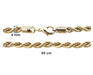 Foto 4 | Foto 4 | Cadena Torzal Horoz Ch42 Dorada Chapa 18k 60 cm