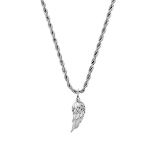 Foto 1 | Foto 1 | Collar Cruze Dije Pluma Color Plata Hipoalergénico Inox