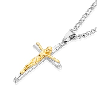 Foto 2 | Foto 2 | Collar West Coast Jewelry Con Forma De Cruz Crucifijo Para Hombre - Venta Internacional.