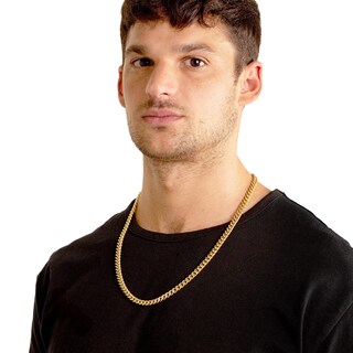 Foto 7 | Foto 7 | Collar West Coast Jewelry Crucible Para Hombre, Acero Chapado En Oro - Venta Internacional.