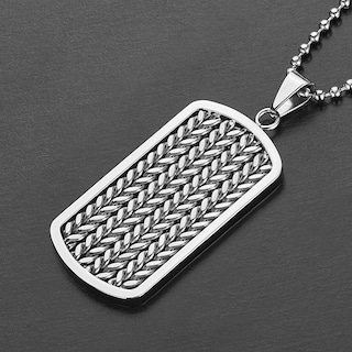 Foto 5 | Foto 5 | Collar West Coast Jewelry Con Placa De Identificación De Acero Inoxidable Para Hombre - Venta Internacional.