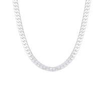 Cadena Chulada, Flat Cuban De Acero Inoxidable Hipoalergénico, Longitud Ajustable