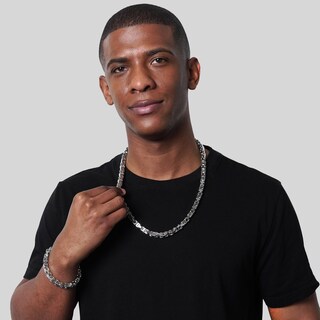 Foto 6 | Foto 6 | Collar Invicta Jewelry De Acero Inoxidable Plateado Para Hombre 26 Cm - Venta Internacional.
