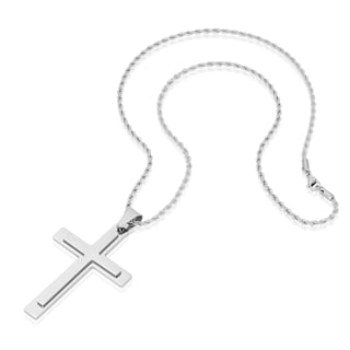 Foto 5 | Foto 5 | Collar Invicta Jewelry De Acero Cruzado Con Capas Pulidas Para Hombre - Venta Internacional.