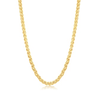 Foto 1 | Foto 1 | Collar Invicta Jewelry Spiga Cadena De Trigo Chapada En Oro De 24 Pulgadas - Venta Internacional.