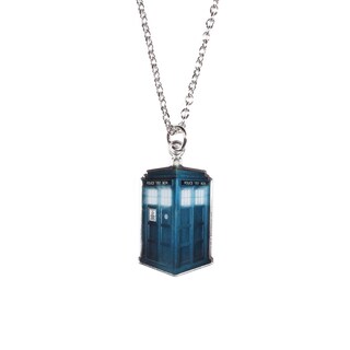 Foto 1 | Foto 1 | Collar Doctor Who Tardis Con Estampado Fotográfico Cortado - Venta Internacional.
