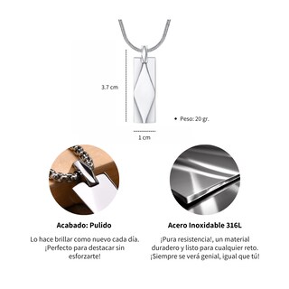 Foto 6 | Foto 6 | Collar Chulada Purity De Acero Inox Hipoalergénico