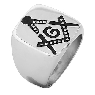 Foto 1 | Foto 1 | Anillo West Coast Jewelry, Sello Masónico De Acero Inoxidable Para Hombre - Venta Internacional.