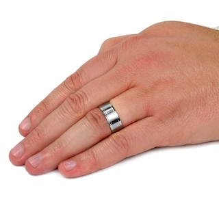 Foto 4 | Foto 4 | Anillo West Coast Jewelry De Acero Inoxidable Con Acabado Cepillado De 8 Mm - Venta Internacional.