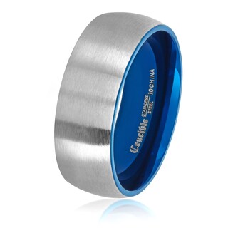 Foto 1 | Foto 1 | Anillo West Coast Jewelry De Acero Inoxidable Cepillado En Dos Tonos - Venta Internacional.