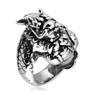 Foto 2 | Foto 2 | Anillo West Coast Jewelry Con Dragón Chino De Acero Inoxidable Para Hombre - Venta Internacional.