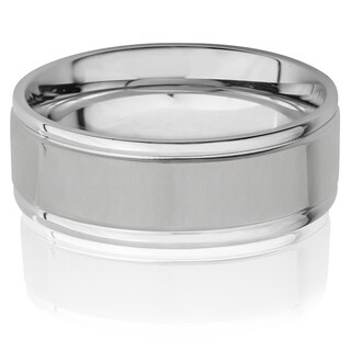 Foto 2 | Foto 2 | Anillo West Coast Jewelry De Acero Inoxidable Con Borde Acanalado Para Hombre - Venta Internacional.