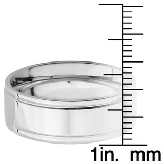 Foto 3 | Foto 3 | Anillo West Coast Jewelry De Acero Inoxidable Con Borde Acanalado Para Hombre - Venta Internacional.