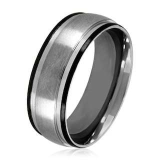 Foto 1 | Foto 1 | Anillo West Coast Jewelry De Acero Inoxidable Satinado Bicolor De 8 Mm - Venta Internacional.