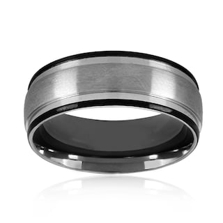 Foto 2 | Foto 2 | Anillo West Coast Jewelry De Acero Inoxidable Satinado Bicolor De 8 Mm - Venta Internacional.