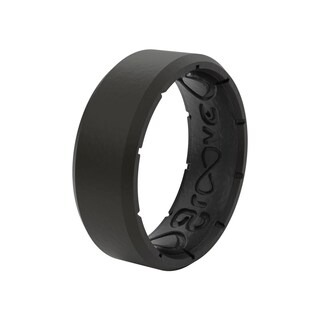 Foto 6 | Foto 6 | Anillo De Silicona Groove Life Edge Negro/negro Para Hombre Talla 11 - Venta Internacional.