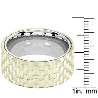 Foto 3 | Foto 3 | Anillo West Coast Jewelry De Acero Inoxidable Y Fibra De Carbono De 10 Mm - Venta Internacional.