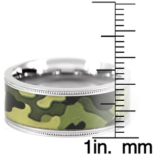 Foto 3 | Foto 3 | Anillo West Coast Jewelry De Acero Inoxidable Con Camuflaje Verde - Venta Internacional.