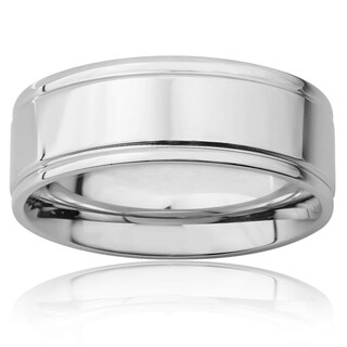 Foto 5 | Foto 5 | Anillo West Coast Jewelry De Acero Inoxidable Con Borde Acanalado Para Hombre - Venta Internacional.