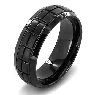 Foto 1 | Foto 1 | Anillo West Coast Jewelry De Acero Inoxidable Chapado En Negro, Tamaño 12 - Venta Internacional.