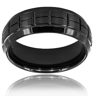Foto 4 | Foto 4 | Anillo West Coast Jewelry De Acero Inoxidable Chapado En Negro, Tamaño 12 - Venta Internacional.