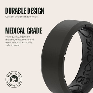 Foto 2 | Foto 2 | Anillo De Silicona Groove Life Edge Negro/negro Para Hombre - Talla 14 - Venta Internacional.