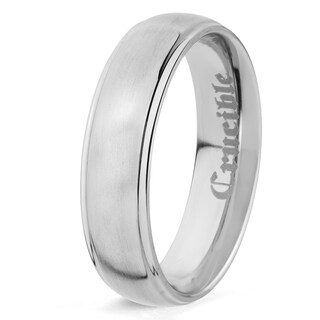 Foto 1 | Foto 1 | Anillo West Coast Jewelry De Titanio Ranurado De 6 Mm Para Hombre - Venta Internacional.