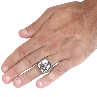 Foto 4 | Foto 4 | Anillo West Coast Jewelry Con Sello Masónico De Acero Inoxidable - Venta Internacional.