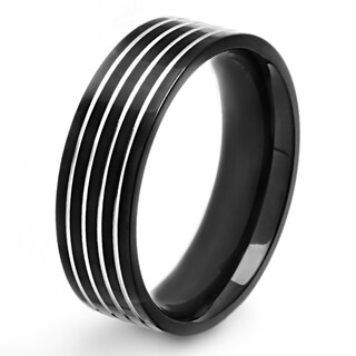 Foto 1 | Foto 1 | Anillo West Coast Jewelry De Acero Inoxidable Chapado En Negro Para Hombre - Venta Internacional.