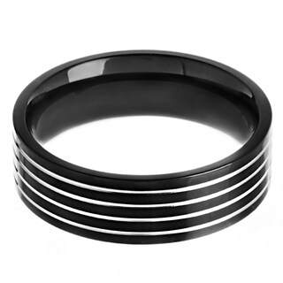 Foto 2 | Foto 2 | Anillo West Coast Jewelry De Acero Inoxidable Chapado En Negro Para Hombre - Venta Internacional.