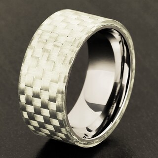 Foto 4 | Foto 4 | Anillo West Coast Jewelry De Acero Inoxidable Y Fibra De Carbono De 10 Mm - Venta Internacional.