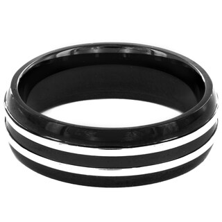 Foto 2 | Foto 2 | Anillo West Coast Jewelry De Acero Inoxidable Chapado En Negro Pulido - Venta Internacional.