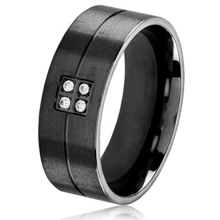Foto 1 | Foto 1 | Anillo West Coast Jewelry De Acero Inoxidable Chapado En Negro Para Hombre - Venta Internacional.