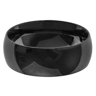 Foto 2 | Foto 2 | Anillo De Boda De Acero Negro Pulido West Coast Jewelry - Venta Internacional.