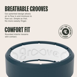 Foto 3 | Foto 3 | Anillo De Silicona Groove Life Edge Anchor/blanco Para Hombre Talla 12 - Venta Internacional.