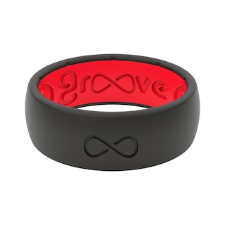 Foto 1 | Foto 1 | Anillo De Boda Groove Life Solid, Silicona Negra Y Roja, Talla 10, Para Hombre - Venta Internacional.
