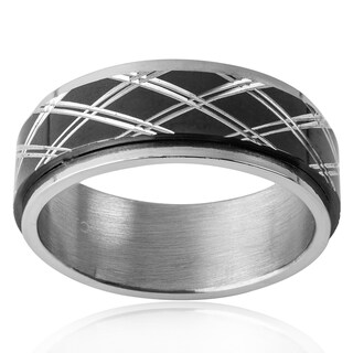 Foto 2 | Foto 2 | Anillo West Coast Jewelry De Acero Inoxidable Negro Con Diamante Tamaño 13 - Venta Internacional.