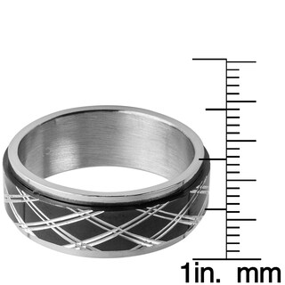 Foto 3 | Foto 3 | Anillo West Coast Jewelry De Acero Inoxidable Negro Con Diamante Tamaño 13 - Venta Internacional.